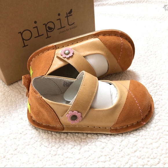 Pipit Other - Pipit Caramel Suede Shoes Jill Mini Mary Janes 8